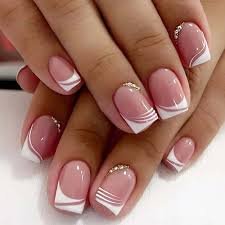 Classy Short French Nails