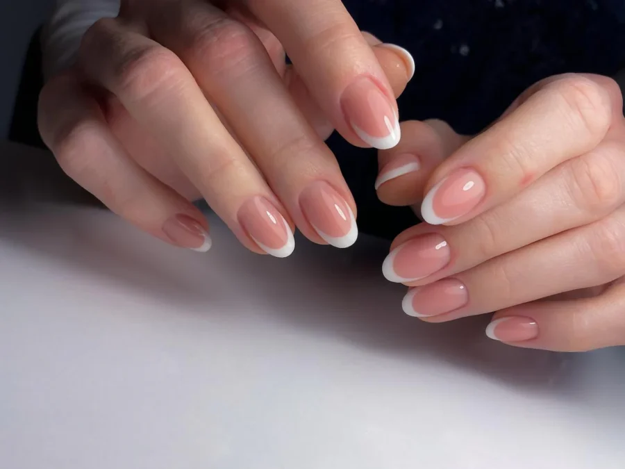 Classy Short French Nails